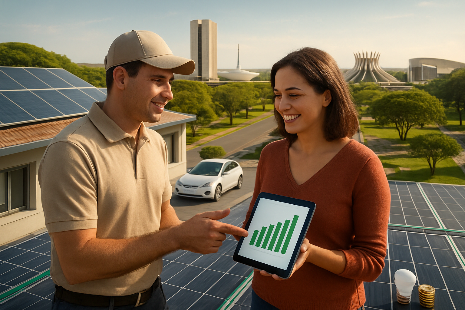 Economia de Energia Solar em Brasília (com Quiz)